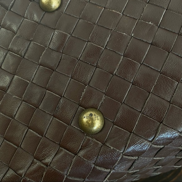 Helen Kaminski Woven Brown Leather Bag with Fringe - Picture 3 of 12